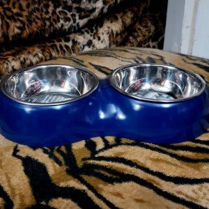 Pet Bowls Sm Dog Cat 7.1 oz. Blue.. New!